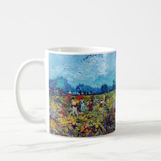 Vincent van Gogh - Green Vineyard Coffee Mug (Left)