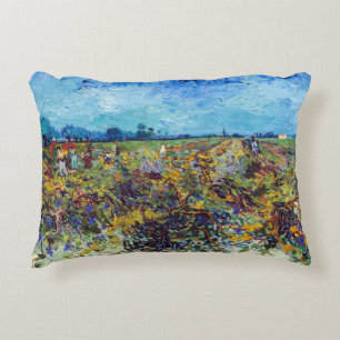 Vincent van Gogh - Green Vineyard Decorative Cushion