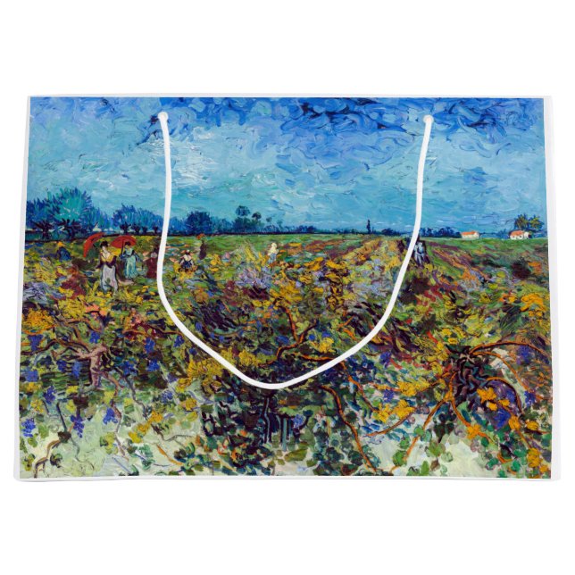 Vincent van Gogh - Green Vineyard Large Gift Bag (Front)