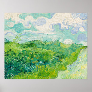 Vincent van Gogh - Green Wheat Field, Auvers Poster