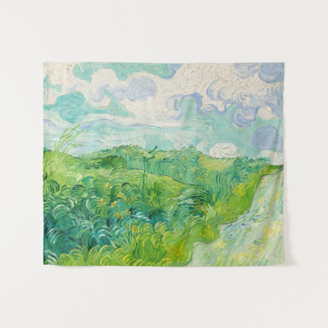 Vincent van Gogh - Green Wheat Field, Auvers Tapestry (Front (Horizontal))