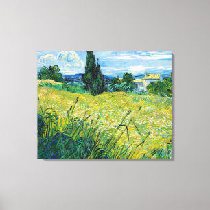 Vincent van Gogh - Green Wheat Field with Cypress Canvas Print