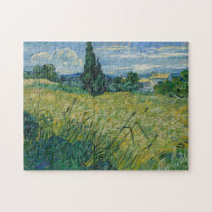 Vincent Van Gogh, Green Wheat Field with Cypress Jigsaw Puzzle