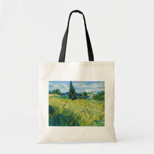 Vincent van Gogh - Green Wheat Field with Cypress Tote Bag