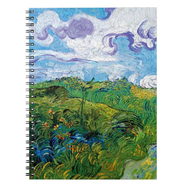 Vincent Van Gogh - Green Wheat Fields In Auvers Spiral Notebook (Front)