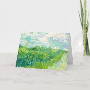 Vincent Van Gogh Green Wheatfield Card