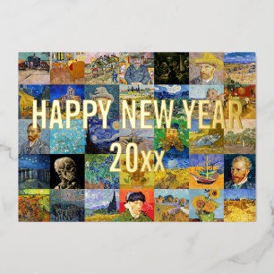 Vincent van Gogh - Happy New Year Patchwork Holida