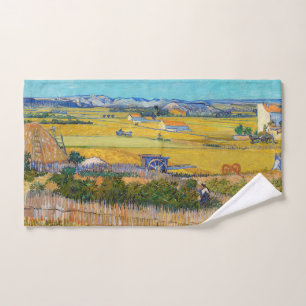 Vincent van Gogh - Harvest at La Crau Bath Towel Set