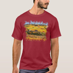 Vincent Van Gogh - Harvest at La Crau Fine Art T-Shirt