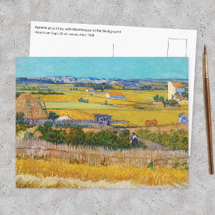 Vincent van Gogh - Harvest at La Crau Postcard