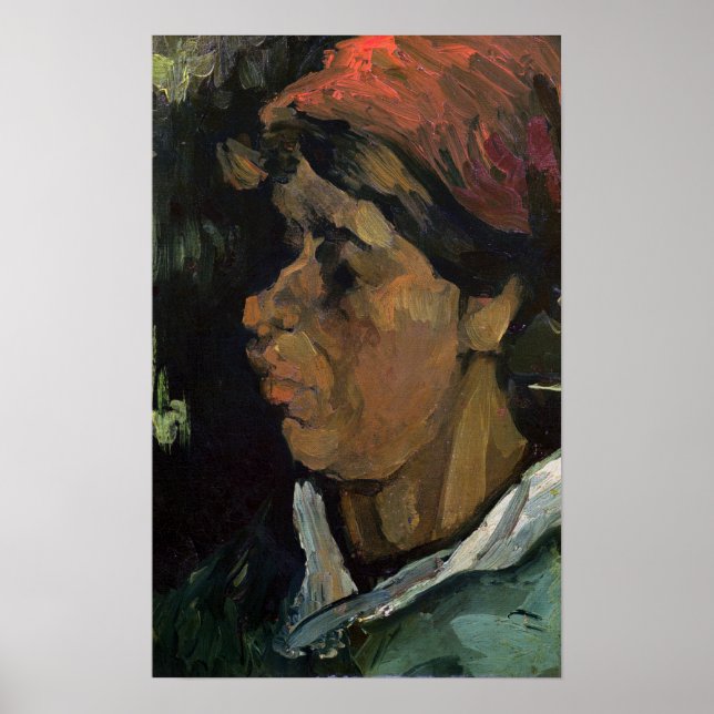 Vincent van Gogh | Head of a Dutch Peasant, 1884 Poster (Front)