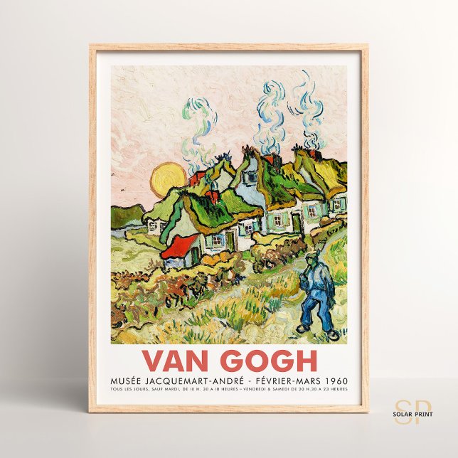 Vincent van Gogh Houses and Figure Art Print Retro (Creator Uploaded)