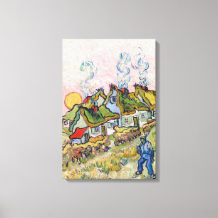 Vincent van Gogh - Houses and Figure Canvas Print