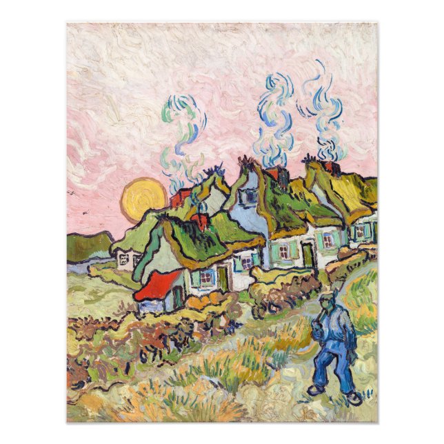 Vincent van Gogh - Houses and Figure Photo Print (Front)