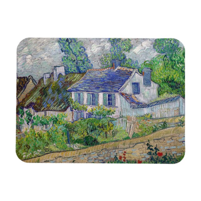 Vincent van Gogh - Houses at Auvers Magnet (Horizontal)