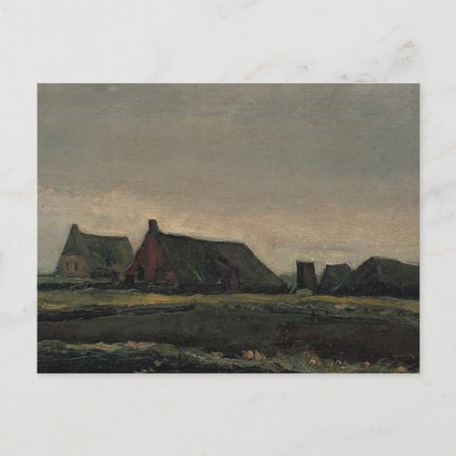 vincent van gogh - hutten postcard (Front)