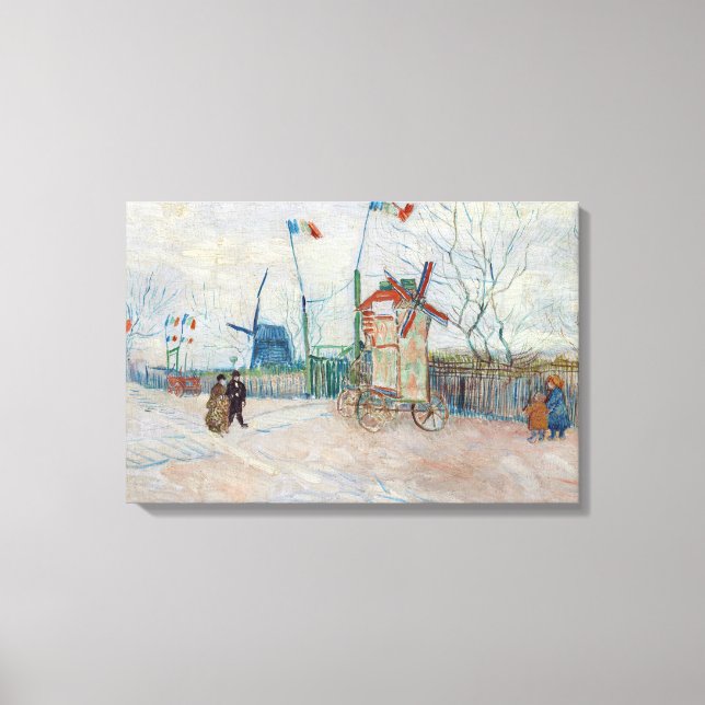 Vincent van Gogh - Impasse des Deux Freres Canvas Print (Front)