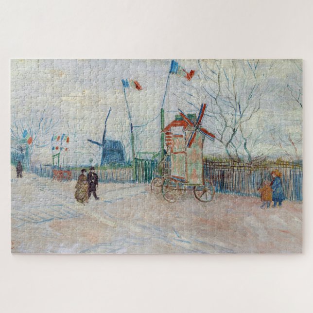 Vincent van Gogh - Impasse des Deux Freres Jigsaw Puzzle (Horizontal)