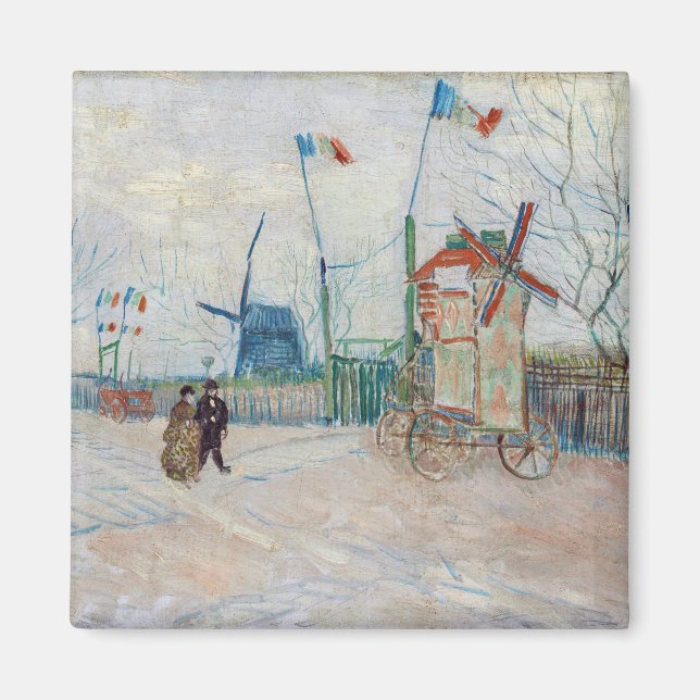 Vincent van Gogh - Impasse des Deux Freres Magnet (Front)