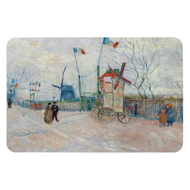 Vincent van Gogh - Impasse des Deux Freres Magnet (Horizontal)