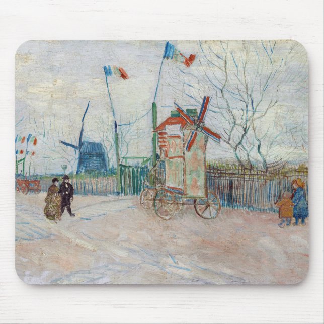 Vincent van Gogh - Impasse des Deux Freres Mouse Pad (Front)