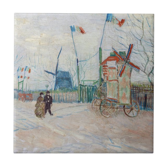 Vincent van Gogh - Impasse des Deux Freres Tile (Front)