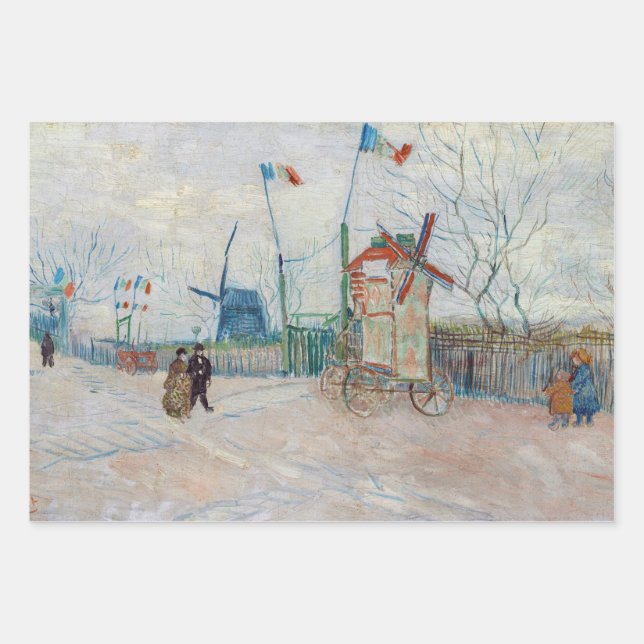 Vincent van Gogh - Impasse des Deux Freres Wrapping Paper Sheet (Front)