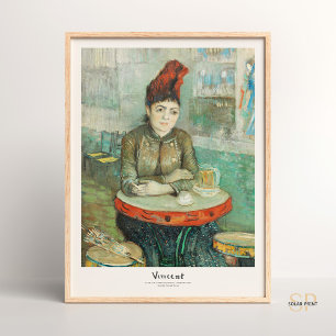 Vincent van Gogh In the Cafe Agostina Segatori Art Poster