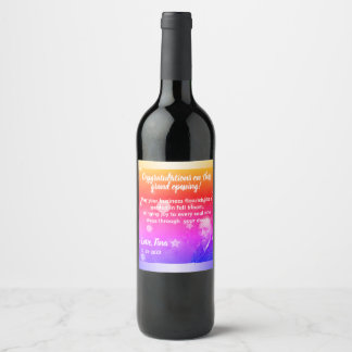 Vincent van Gogh-Inspired Rainbow Colors for Celeb Wine Label