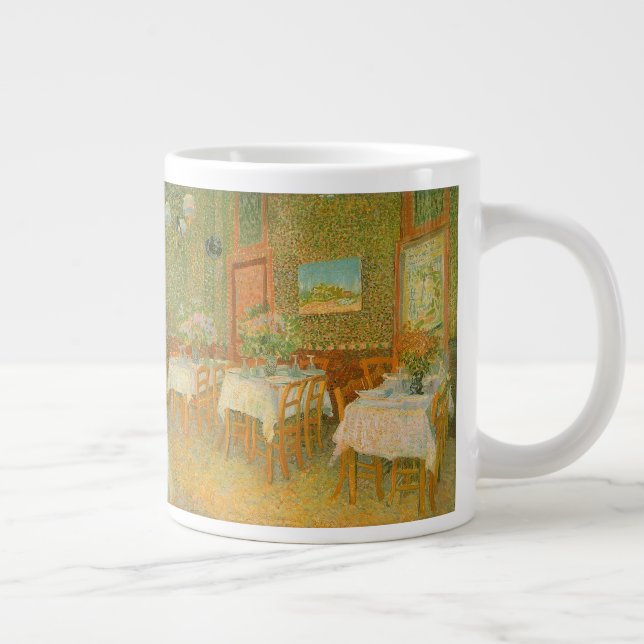 Vincent van Gogh - Interior of a Restaurant Large Coffee Mug (Right)