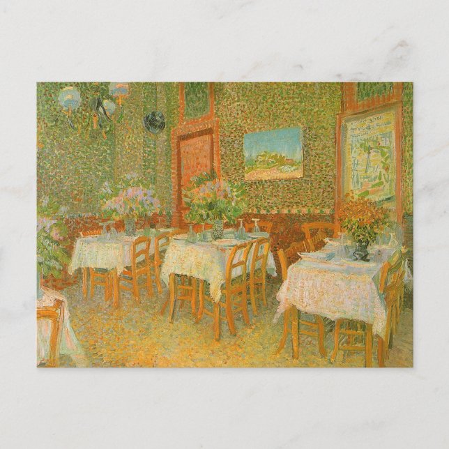 Vincent van Gogh - Interior of a Restaurant Postcard (Front)