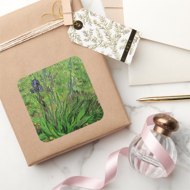 Vincent van Gogh - Iris Square Sticker (Gifting)
