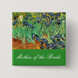 Vincent van Gogh,Irises 15 Cm Square Badge