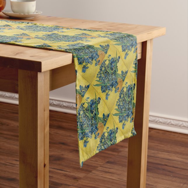 Vincent Van Gogh - Irises Art Work Short Table Runner (In Situ)