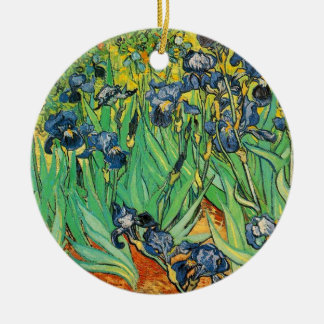 Vincent van Gogh,Irises Ceramic Tree Decoration