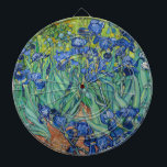 Vincent Van Gogh - Irises Dartboard<br><div class="desc">Irises / Iris - Vincent Van Gogh, 1889</div>