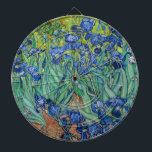 Vincent Van Gogh - Irises Dartboard<br><div class="desc">Irises / Iris - Vincent Van Gogh, 1889</div>