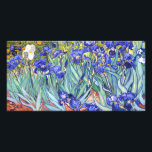 Vincent Van Gogh Irises Floral Vintage Fine Art Card<br><div class="desc">Vincent Van Gogh Blue Irises Floral Fine Art Irises is one of many paintings of irises by the Dutch Post-Impressionist artist Vincent van Gogh. Like many artists of his time Van Gogh was influenced by Japanese ukiyo-e woodblock prints. The strong outlines, unusual angles, including close-up views, is a typical element...</div>