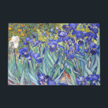 Vincent Van Gogh Irises Floral Vintage Fine Art Doormat<br><div class="desc">Vincent Van Gogh Blue Irises Floral Fine Art Irises is one of many paintings of irises by the Dutch Post-Impressionist artist Vincent van Gogh. Like many artists of his time Van Gogh was influenced by Japanese ukiyo-e woodblock prints. The strong outlines, unusual angles, including close-up views, is a typical element...</div>