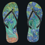 Vincent Van Gogh Irises Floral Vintage Fine Art Jandals<br><div class="desc">Vincent Van Gogh Irises Floral Vintage Fine Art</div>