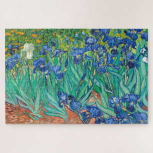 Vincent Van Gogh Irises Floral Vintage Fine Art Jigsaw Puzzle