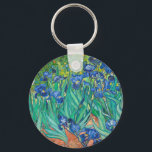 Vincent Van Gogh Irises Floral Vintage Fine Art Key Ring<br><div class="desc">Vincent Van Gogh Irises Floral Vintage Fine Art Keychain</div>