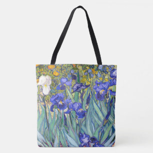 Vincent Van Gogh Irises Floral Vintage Fine Art Tote Bag
