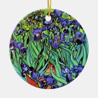 Vincent Van Gogh - Irises - Flower Lover Fine Art Ceramic Tree Decoration