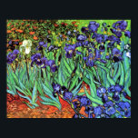 Vincent Van Gogh - Irises - Flower Lover Fine Art Poster<br><div class="desc">Oil on canvas from 1889 showing beautiful purple irises that Van Gogh painted while staying at the Asylum at Saint Paul-de-Mausole in Saint-Remy, France. While many versions of this painting show the flowers as blue, scientists studying the irises in one of Van Gogh's later paintings have found that the flowers...</div>