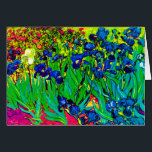 Vincent Van Gogh - Irises - Flower Lover Pop Art<br><div class="desc">Oil on canvas from 1889 showing beautiful purple irises that Van Gogh painted while staying at the Asylum at Saint Paul-de-Mausole in Saint-Remy, France. While many versions of this painting show the flowers as blue, scientists studying the irises in one of Van Gogh's later paintings have found that the flowers...</div>