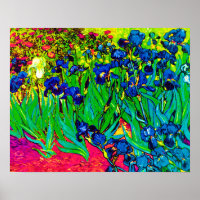 Vincent Van Gogh - Irises - Flower Lover Pop Art