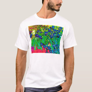 Vincent Van Gogh - Irises - Flower Lover Pop Art T-Shirt