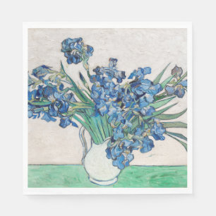 Vincent Van Gogh Irises. Impressionism floral Napkin