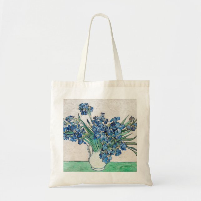 Vincent Van Gogh. Irises. Impressionism floral Tote Bag (Front)